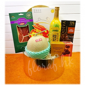 M40 中秋禮盒 - 日本蜜瓜、西班牙火腿、Godiva  M40 中秋禮盒 - 日本蜜瓜、西班牙火腿、Godiva